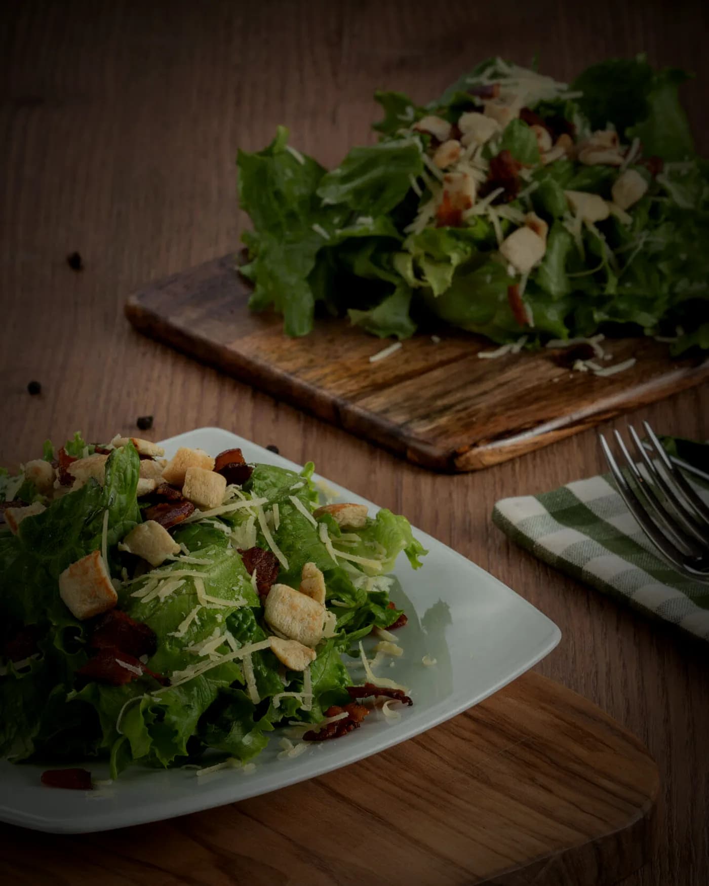 Ensalada fresca de la barra